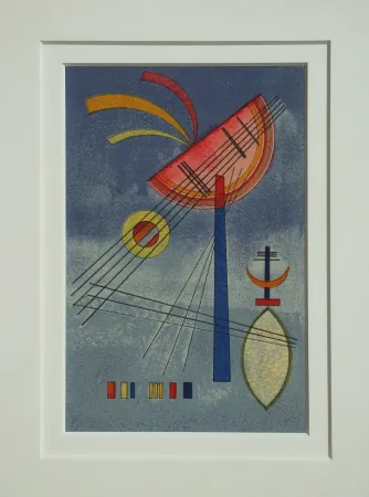 石版画 Kandinsky (After) - Geneigter Halbkreis