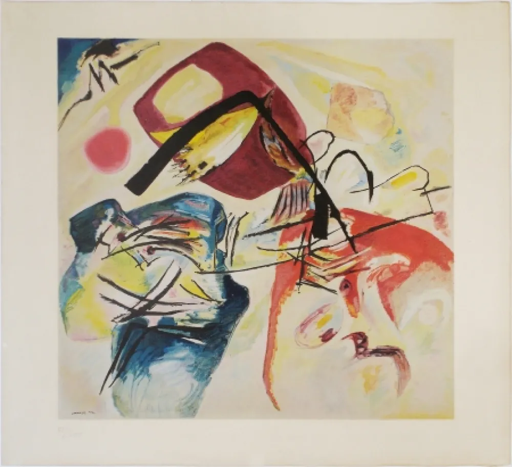 石版画 Kandinsky - Arc Noir