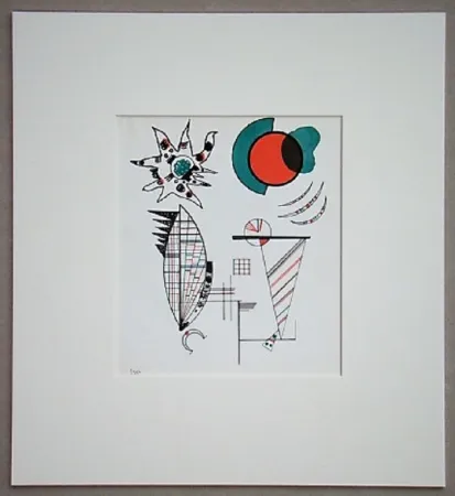 石版画 Kandinsky - Composition, 1934