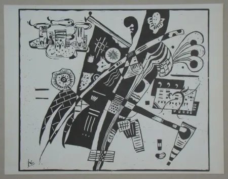 木刻 Kandinsky - Composition from 1935