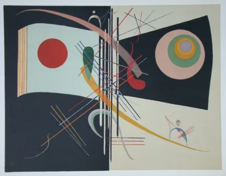 石版画 Kandinsky - Composition, période parisienne 1934-1944