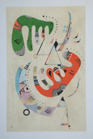 石版画 Kandinsky - Composition, période parisienne 1934-1944