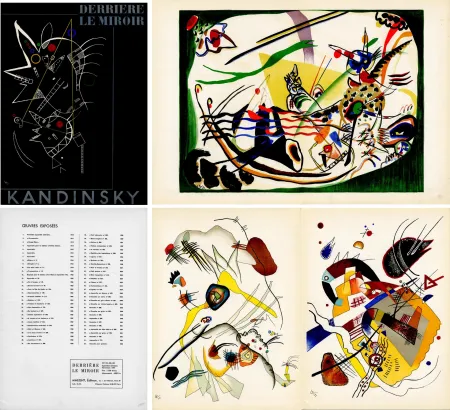 插图书 Kandinsky - DERRIÈRE LE MIROIR N°101-102-103. KANDINSKY. Sept-Oct-Nov. 1957. 6 lithographies en couleurs.