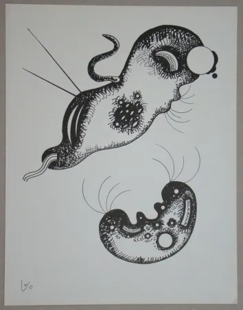 石版画 Kandinsky - Dessin à la plume, 1933
