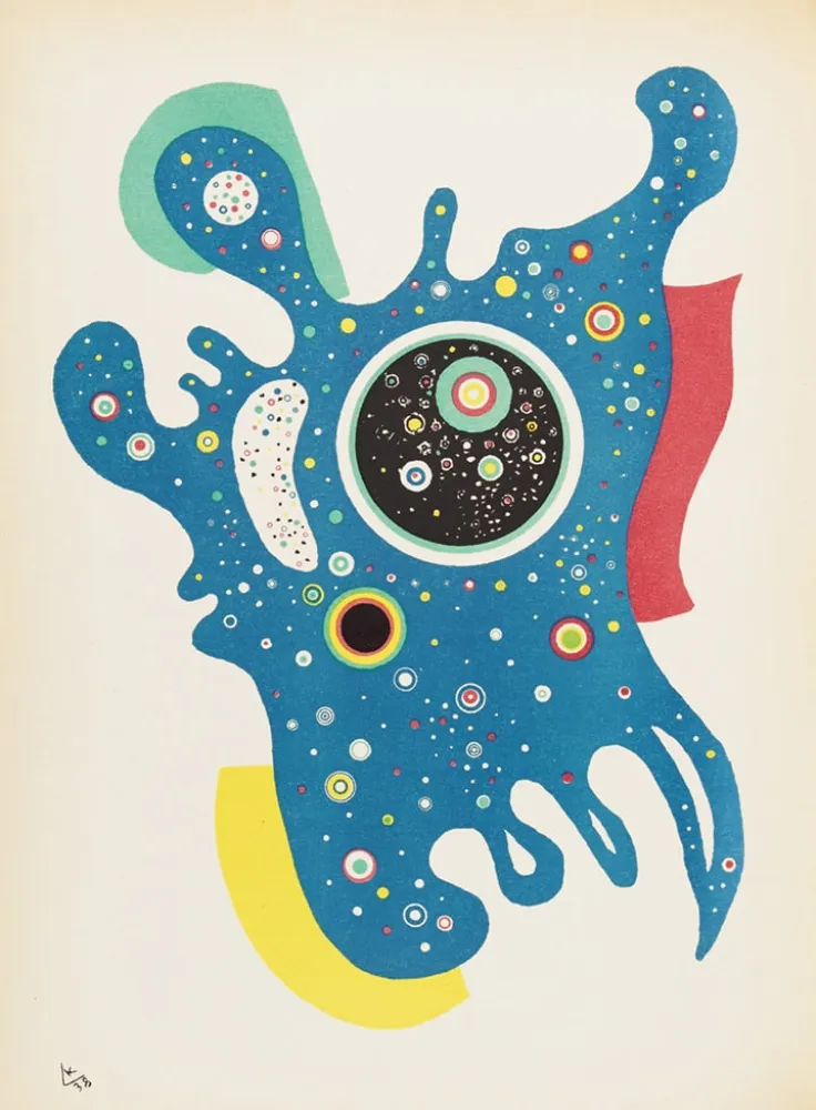 石版画 Kandinsky - Étoiles