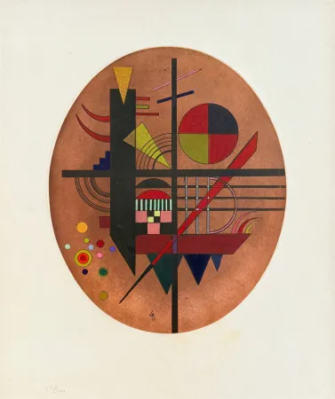 蚀刻飞尘法 Kandinsky - Intime Mitteilung (Message intime)