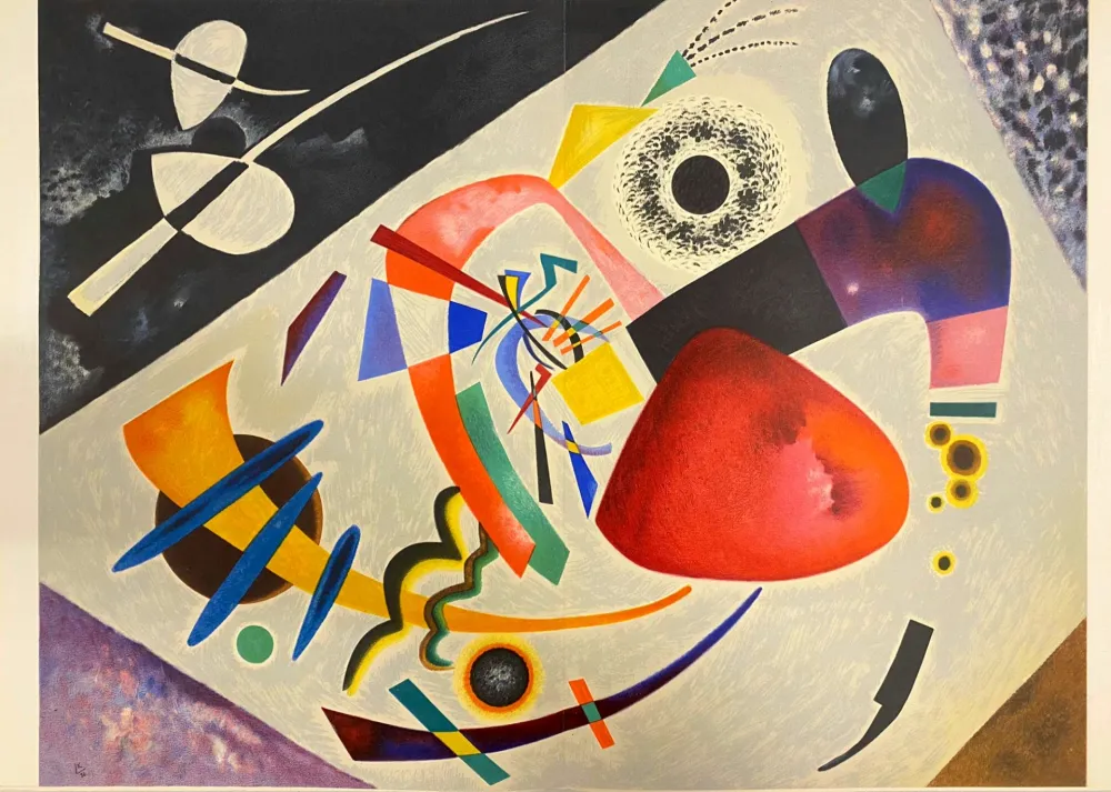 石版画 Kandinsky - Tâche rouge