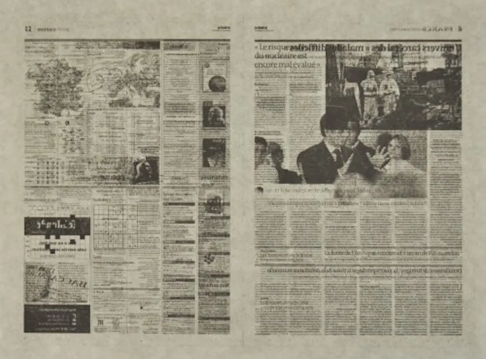 石版画 Kassay - Untitled 5/7 (Le Monde)