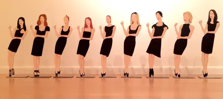 无技术 Katz - Black Dress Cutouts (set of 9)