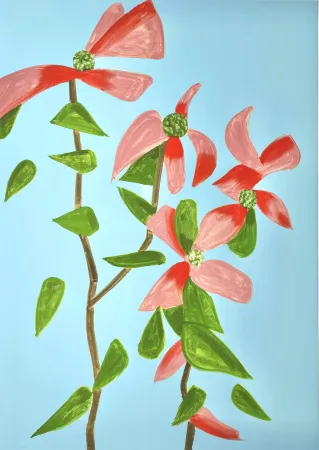 丝网印刷 Katz - Red Dogwood 2