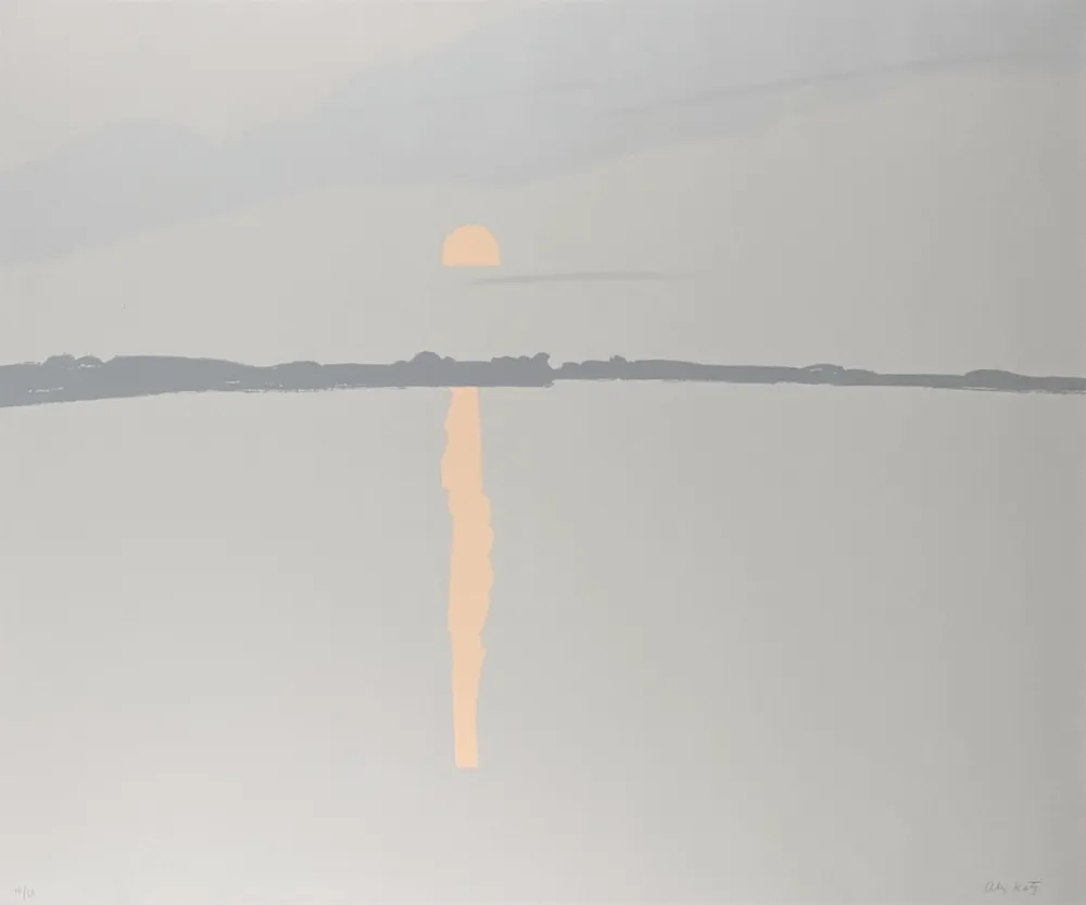 丝网印刷 Katz - Sunset, Lake Wesserunsett I