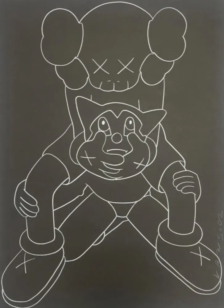 丝网印刷 Kaws - Companion vs Astroboy
