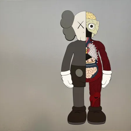 丝网印刷 Kaws - Dissected Companion (Brown)