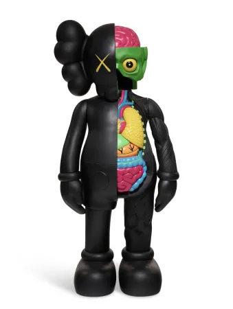 复数作品 Kaws - Four Foot Companion - black dissected