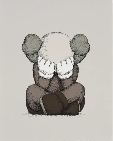 石版画 Kaws - Separated