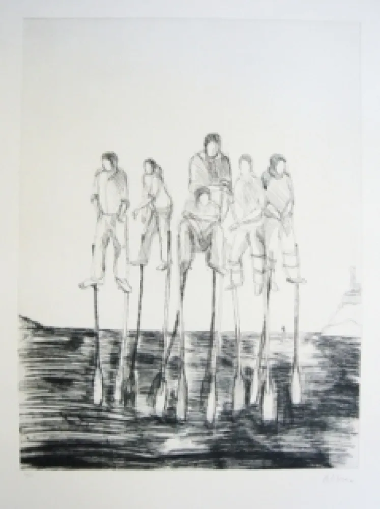 石版画 Kcho - Pero de aqui