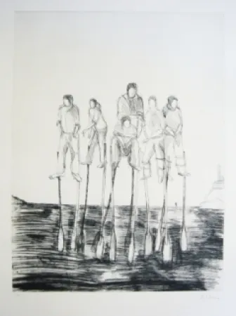 石版画 Kcho - Pero de aqui