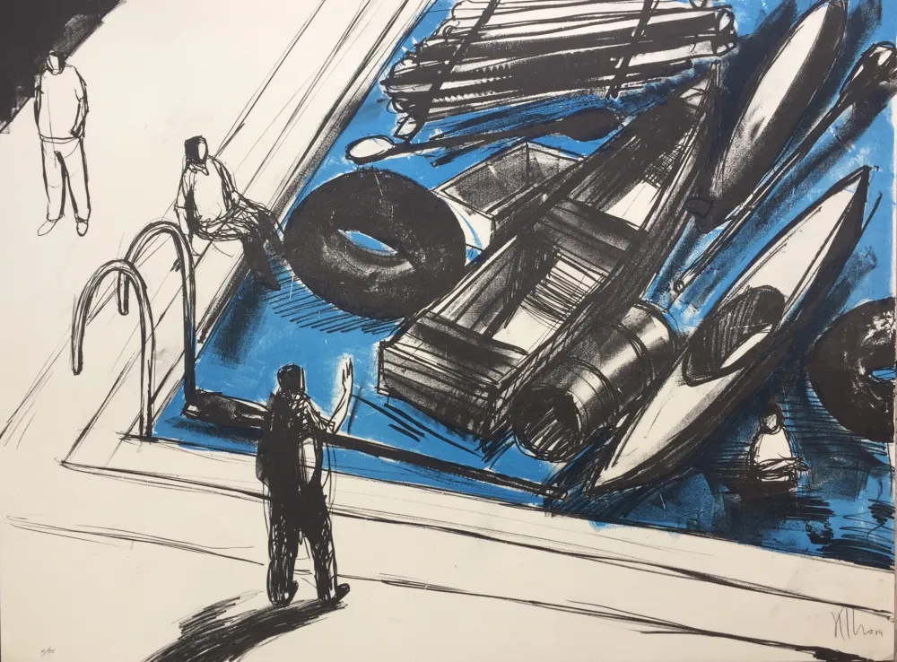 石版画 Kcho - Regresa vida mia que te espero 2