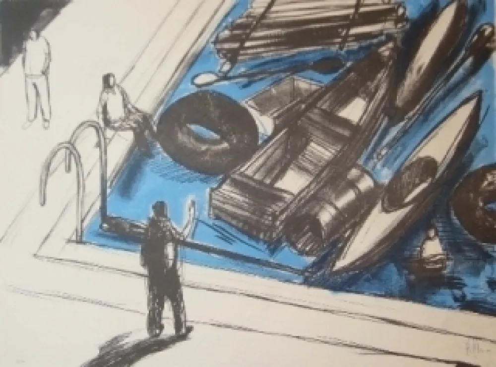 石版画 Kcho - Regresa vida mia que te espero 2