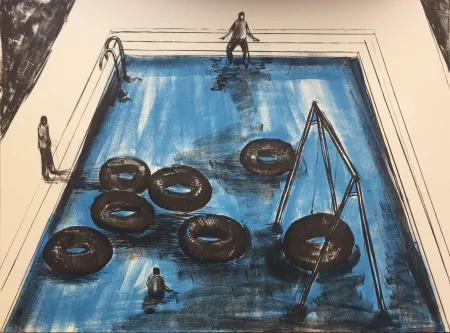 石版画 Kcho - Regresa vida mia que te espero 3 