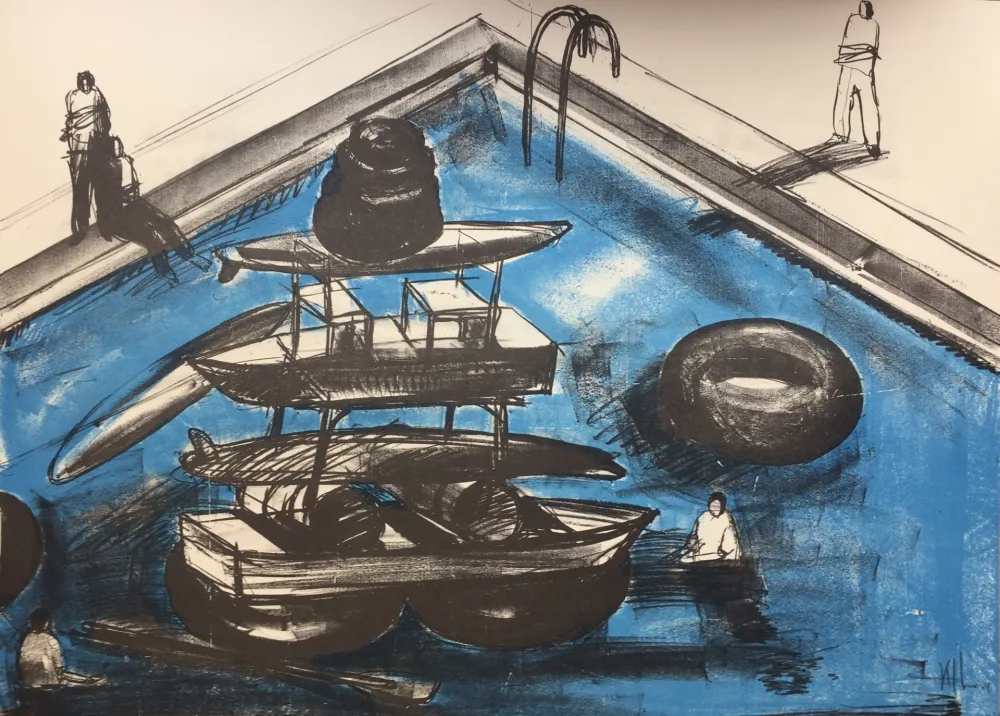 石版画 Kcho - Regresa vida mia que te espero 4