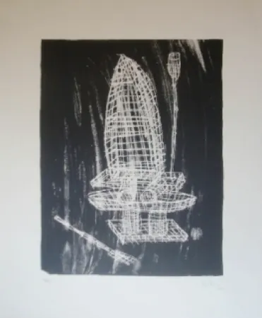 石版画 Kcho - Sans titre