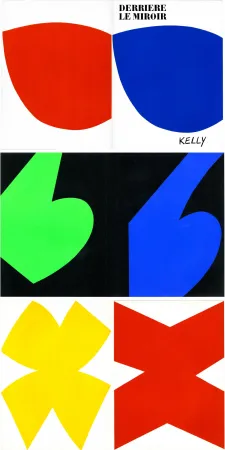 插图书 Kelly - ELLSWORTH KELLY. Derrière Le Miroir n° 110. Octobre-novembre 1958. 6 LITHOGRAPHIES ORIGINALES.