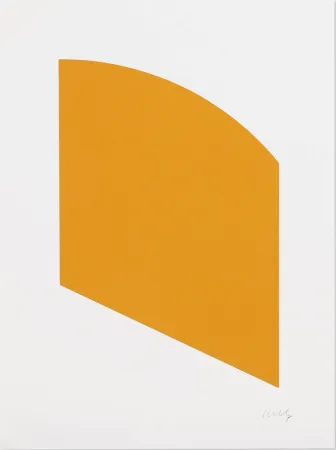 石版画 Kelly - Orange (Curve)