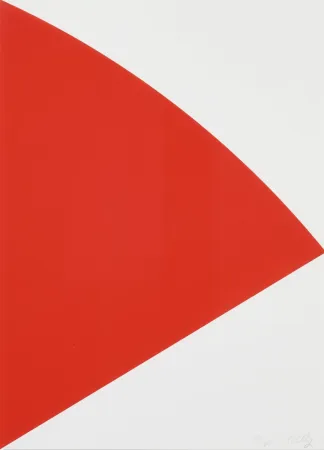 石版画 Kelly - Red Curve (For Joel)