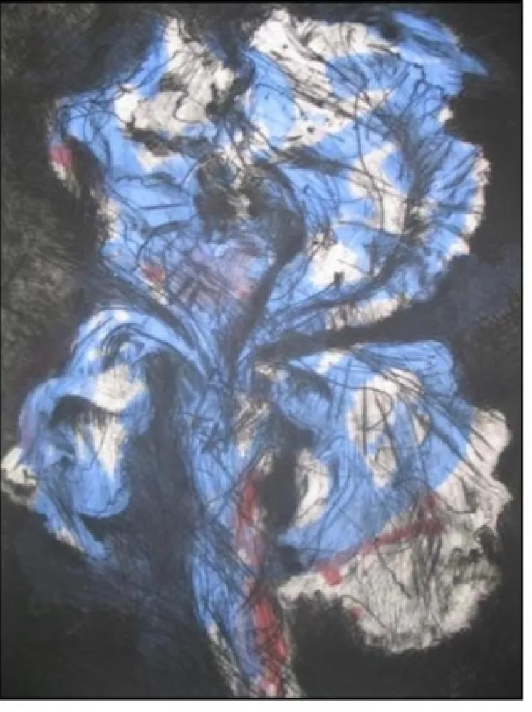 版画 Kentridge - Black Iris