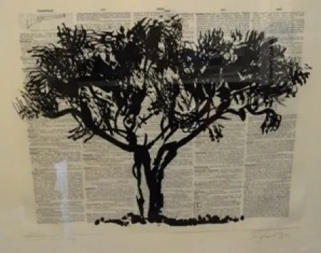 油毡版画 Kentridge - Universal Archive Tree D