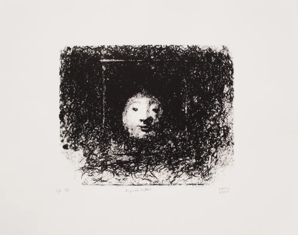 石版画 Kern - Figure libre