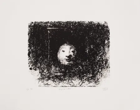 石版画 Kern - Figure libre