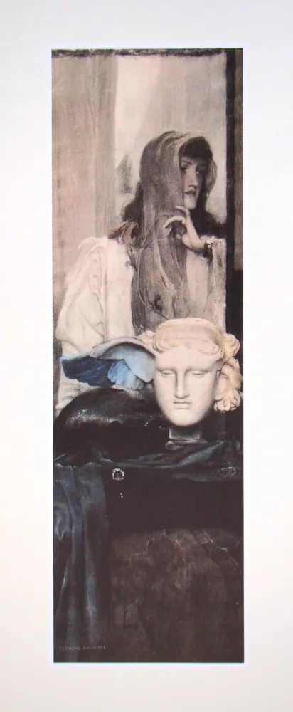 胶版印刷 Khnopff - Une aile bleue, 1894