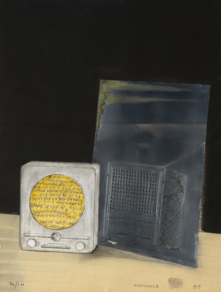 版画 Kienholz - Volksempfänger with mirror