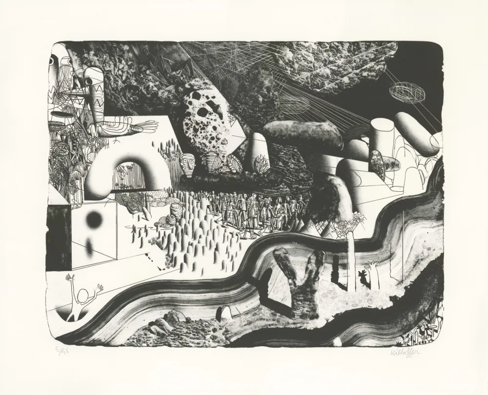 石版画 Killoffer - Première Pierre