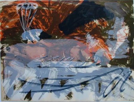 石版画 Kirkeby - Composition