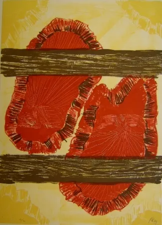 石版画 Kirkeby - Erosion 2