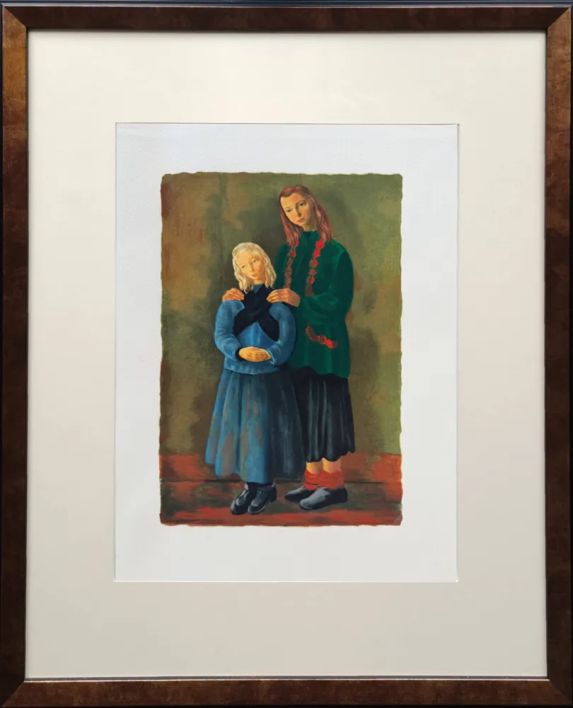 石版画 Kisling - Les enfants inspirés (Inspired Children)