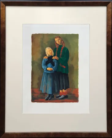 石版画 Kisling - Les enfants inspirés (Inspired Children)
