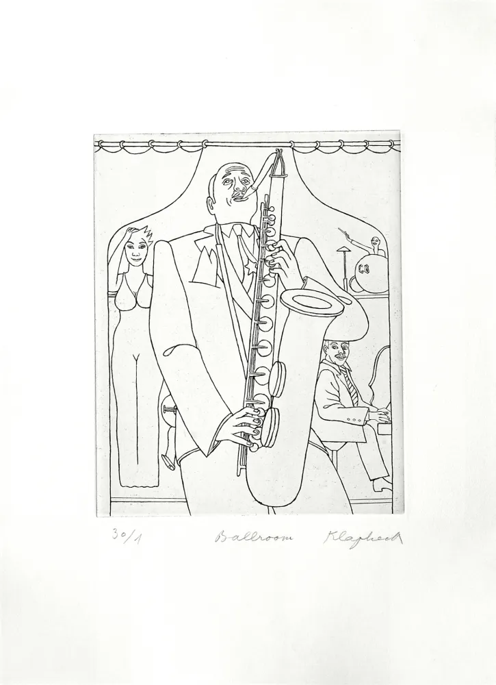版画 Klapheck - Ballroom