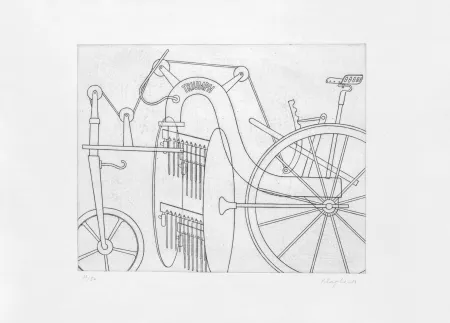 版画 Klapheck - Chant héroïque