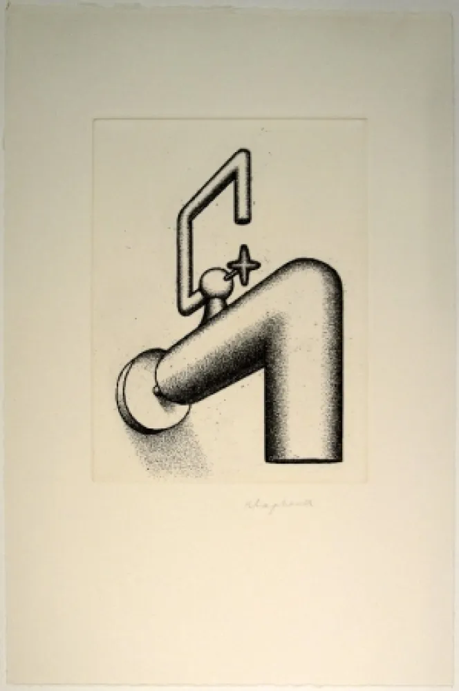 版画 Klapheck - Die selbstsichere