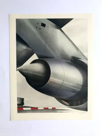 石版画 Klasen - Aérodrome (L'Air II)