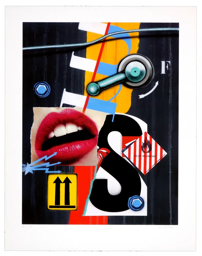 数码版画 Klasen - Bouche/Solide inflammable