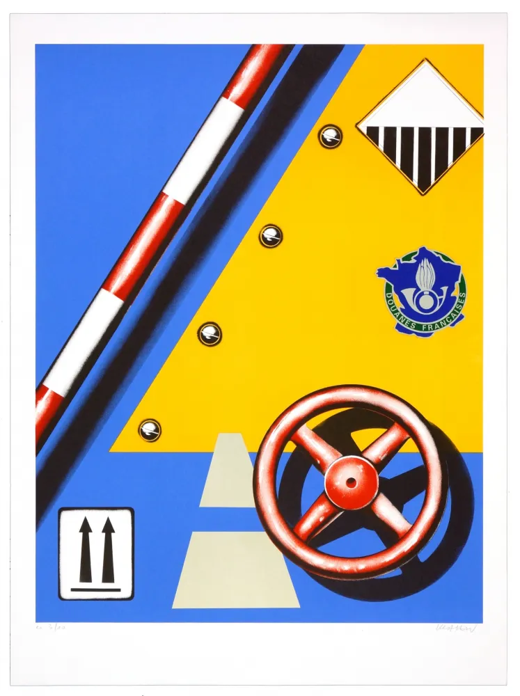 石版画 Klasen - Douane