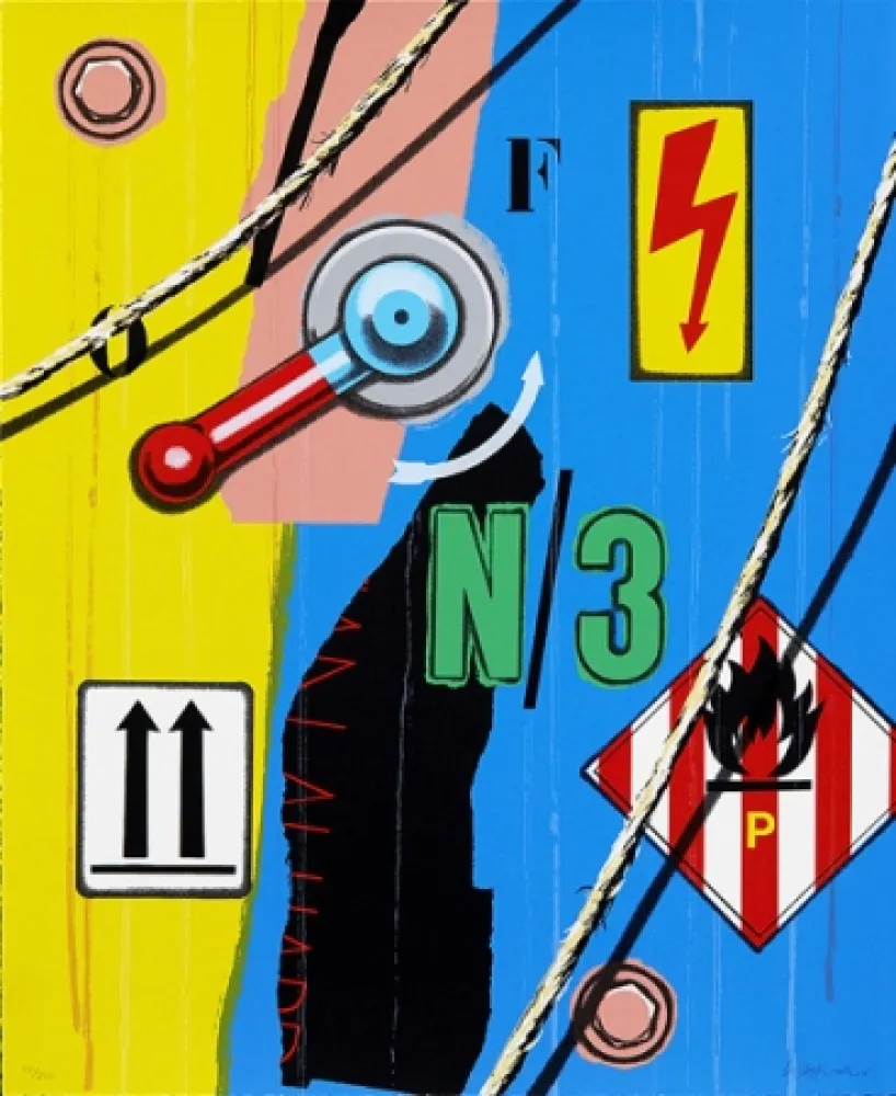 丝网印刷 Klasen - Haute tension flèches N/3