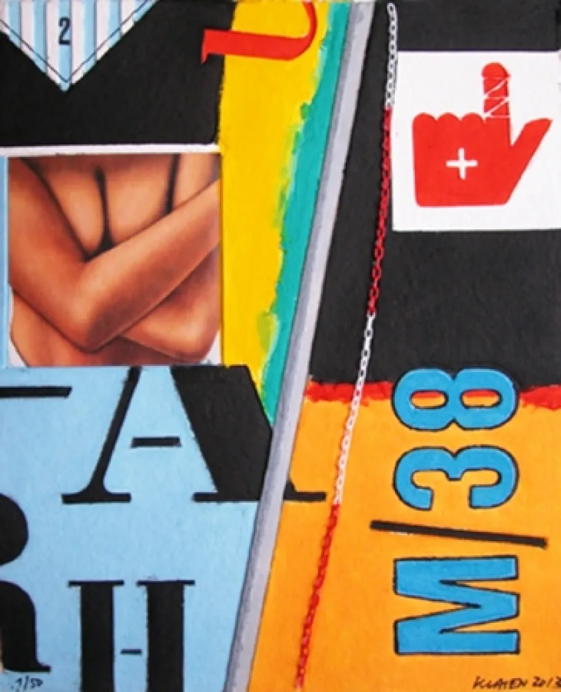 无技术 Klasen - M 38 - Aquagravure de Peter KLASEN