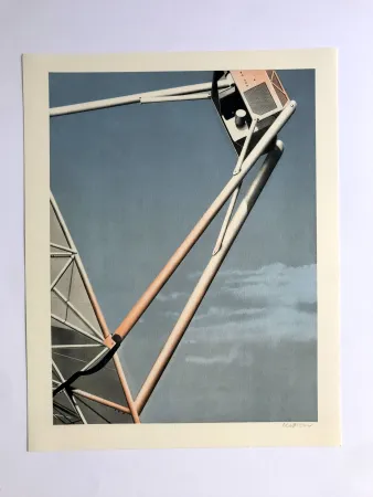 石版画 Klasen - Télécommunications (L'Air IV)