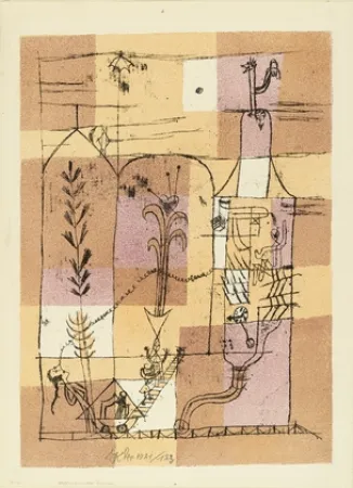 石版画 Klee - Hoffmanneske Szene
